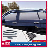 Stainless Trim Weather Shields for Volkswagen Tiguan L Allspace 2016-Onwards