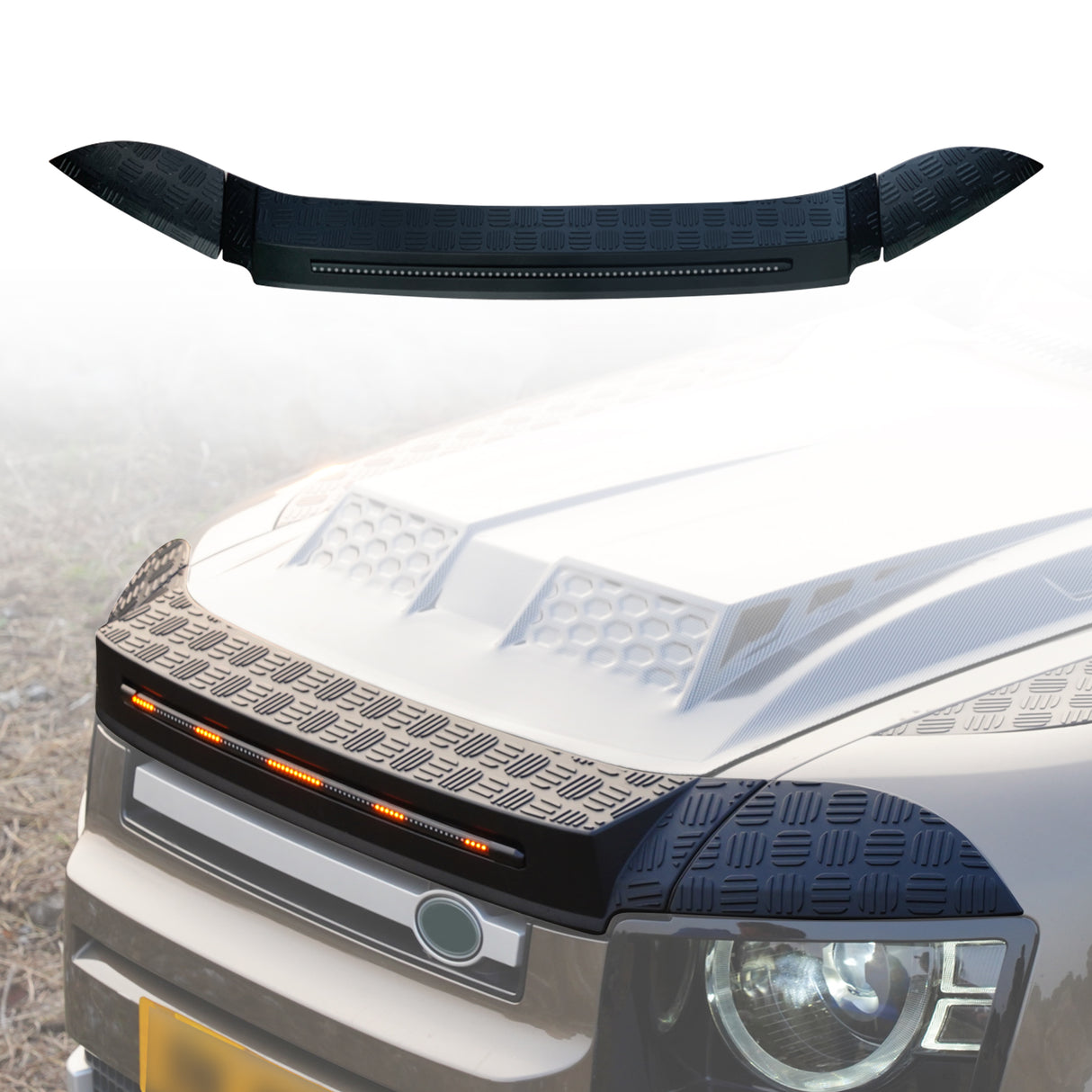 LED Light Injection Bonnet Protector for Land Rover Defender 2020+