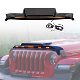 LED Light Injection Bonnet Protector  for Jeep Wrangler JL Series 4 Doors 2018+