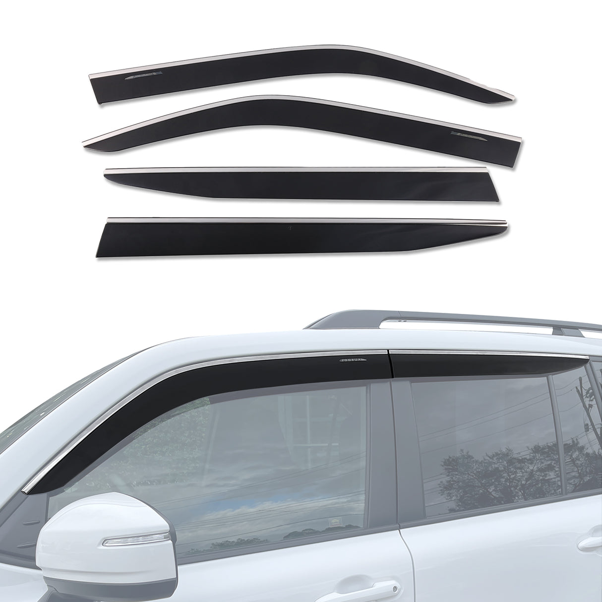 Stainless Trim Weather Shields for LEXUS LX Series LX500d LX600 2021-Onwards