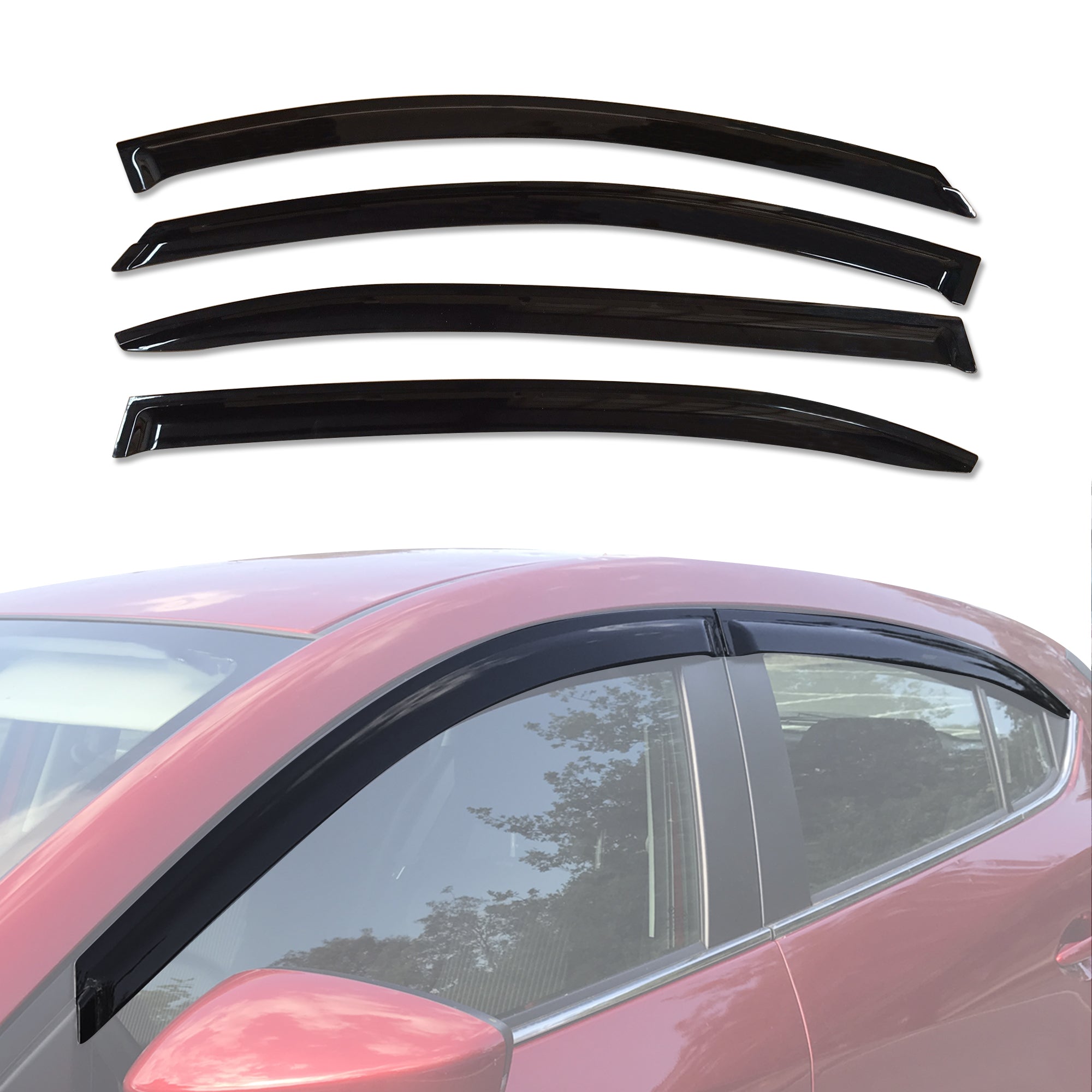 Injection Weather Shields for Mazda 3 BM BN Series Hatch 2013-2019