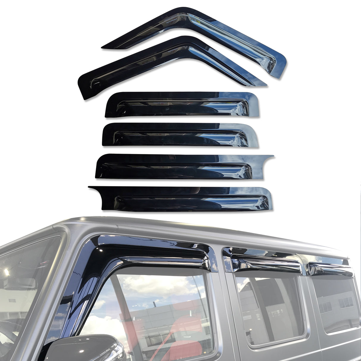 Wide Type Weather Shields for Mercedes-Benz G-Class 2018-Onwards