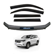 Injection Weather Shields + Bonnet Protector for Toyota Land Cruiser Prado 150 2013-2017