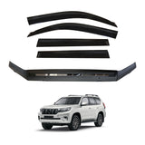 Injection Weather Shields + Bonnet Protector for Toyota Land Cruiser Prado 150 2018-Onwards