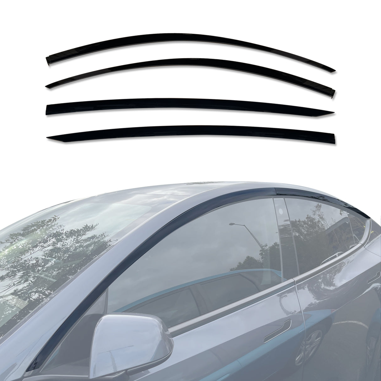 Injection Weather Shields for Tesla Model Y 2022-Onwards