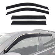 Stainless Trim Weather Shields for Toyota Landcruiser Prado 150 Series 2009-Onwards