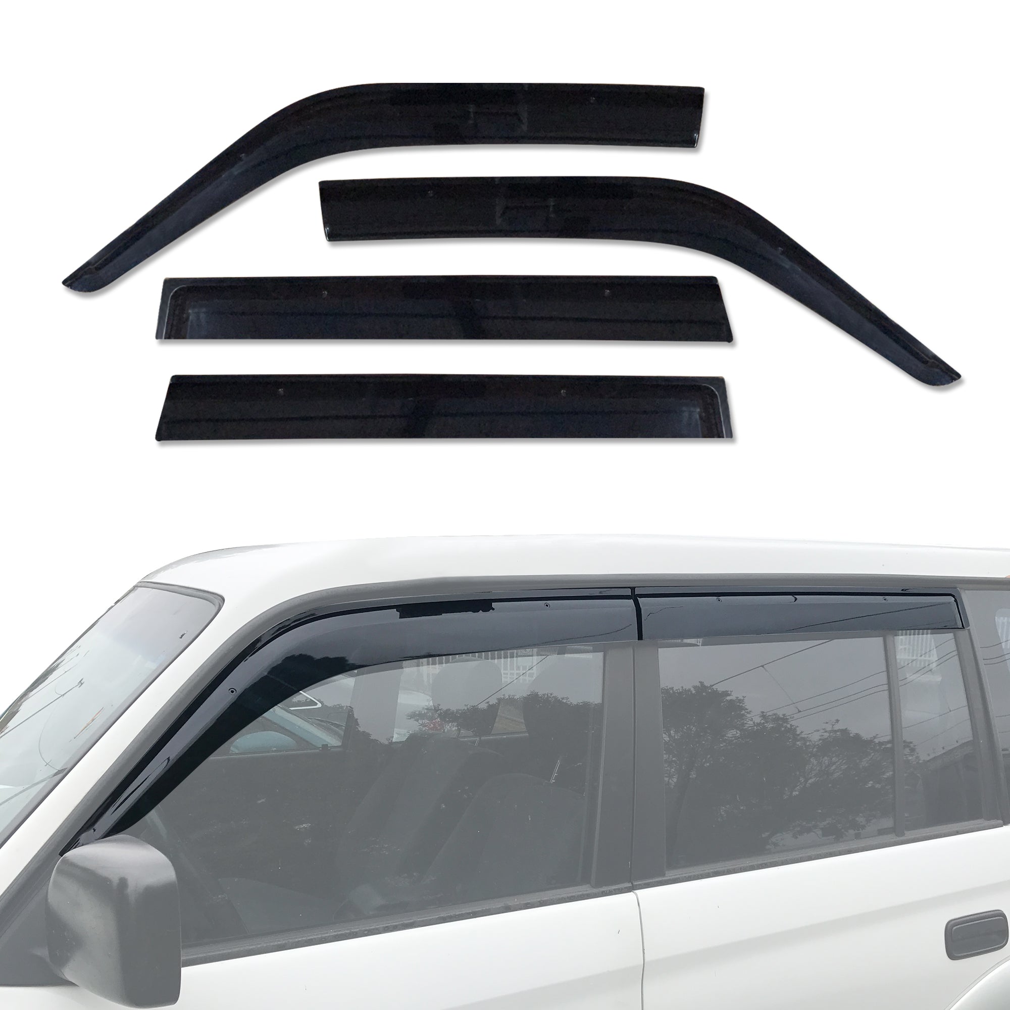 Injection Weather Shields for Toyota LandCruiser Prado 90 95 Series 1996-2002