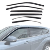 Stainless Trim Weather Shields for Toyota Kluger 2021-Onwards