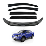 PRE-ORDER Injection Weather Shields + Bonnet Protector for Ford Ranger Dual Cab 2012-2015