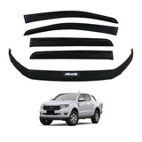 PRE-ORDER Injection Weather Shields + Bonnet Protector for Ford Ranger Dual Cab 2016-2022