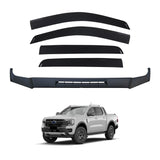 Weather Shields + Bonnet Protector for Ford Ranger Next-Gen Dual Cab 2022-Onwards