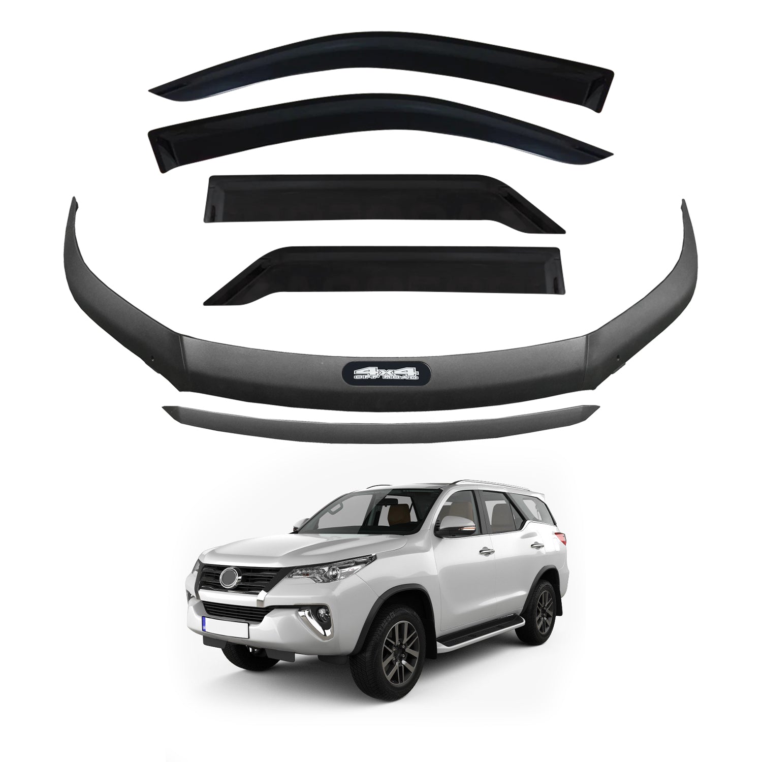 Weather Shields Bonnet Protector for Toyota Fortuner 2015 2020 AUSGO 4X4 Accessories Pty LTD