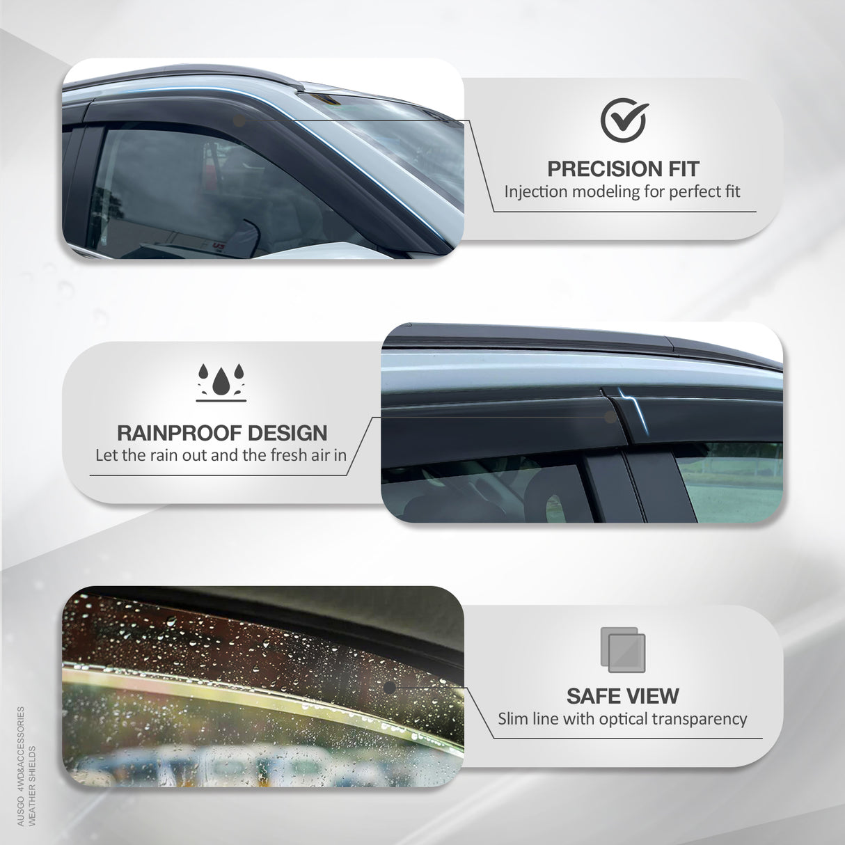 Injection Weather Shields for Toyota RAV4 2006-2012