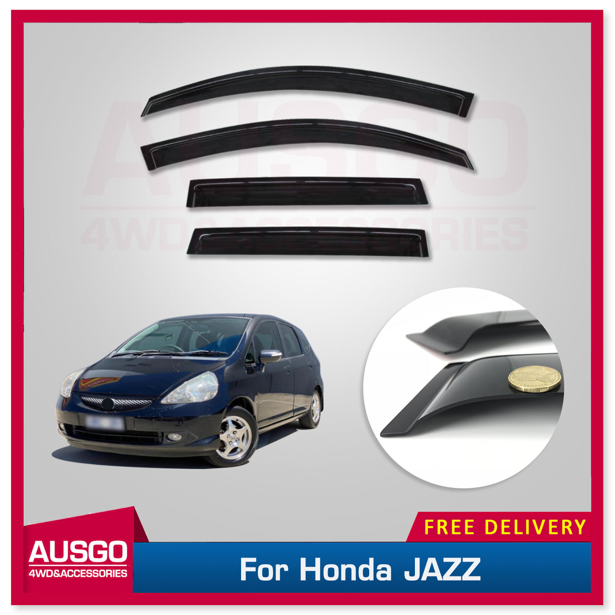 Weather Shields for Honda Jazz GD Series 2002-2008