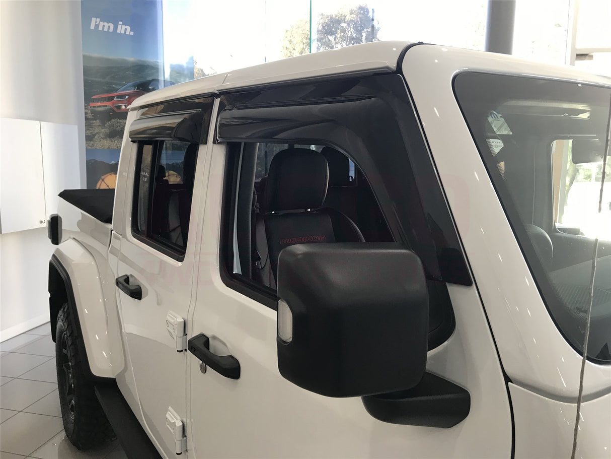 Wide Type Weather Shields for Jeep Gladiator Dual Cab 2020-Onwards