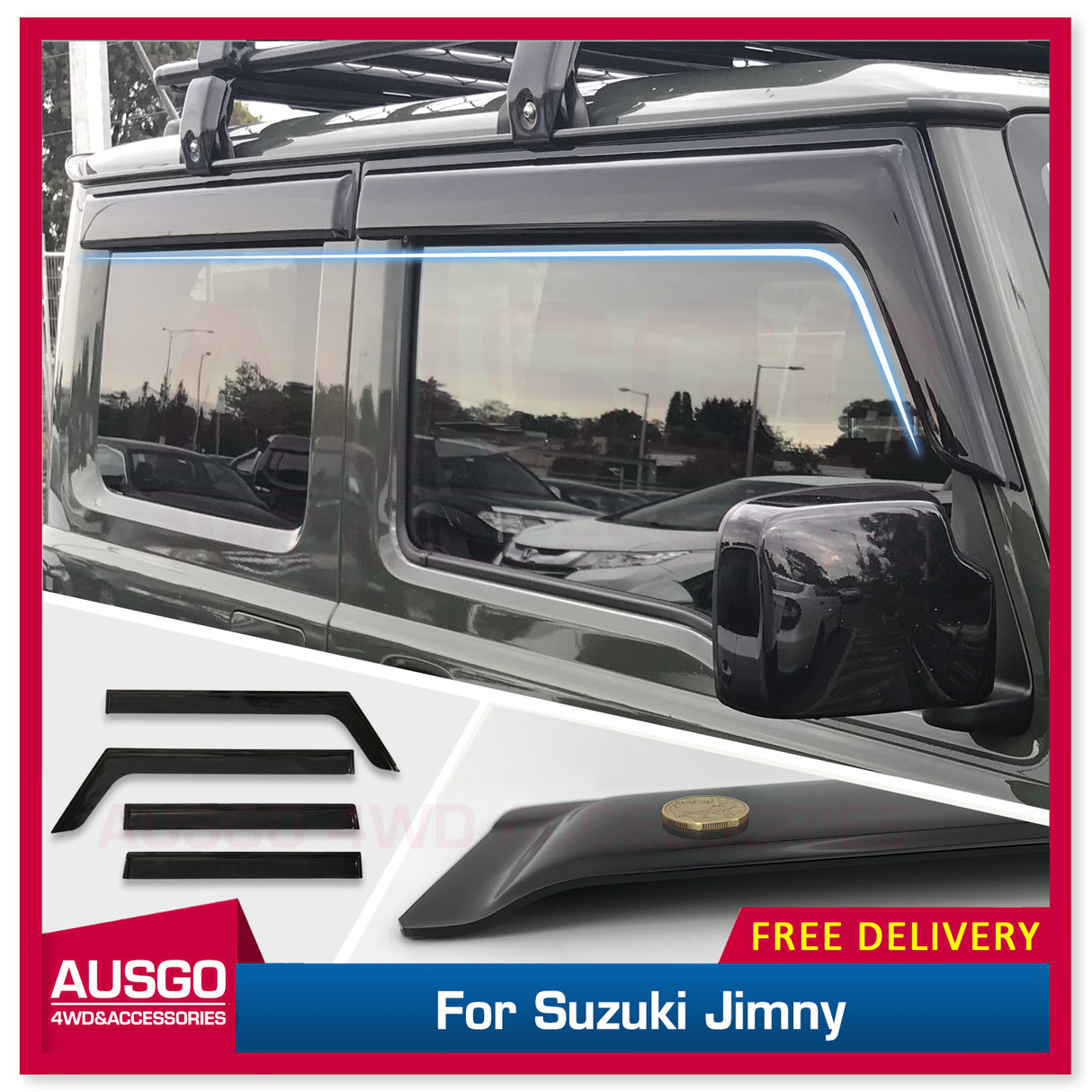 Luxury Weather Shields for Suzuki Jimny 3Door 2018-Onwards