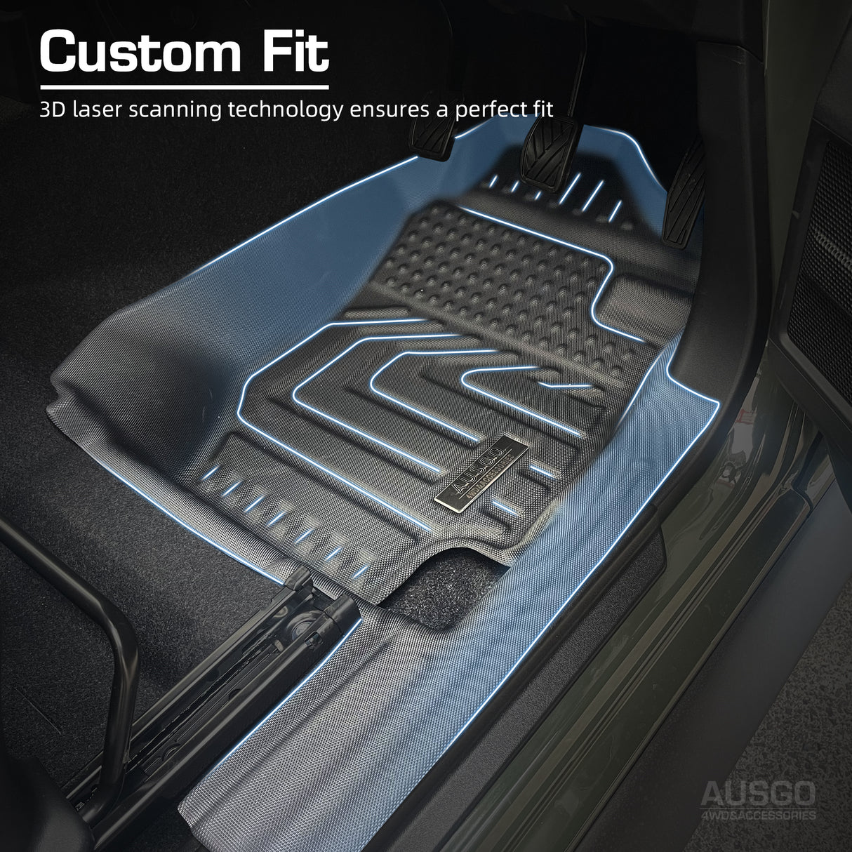 5D TPE Door Sill Covered Car Floor Mats for Suzuki Jimny XL Manual Transmission 5 Doors 2023-Onwards
