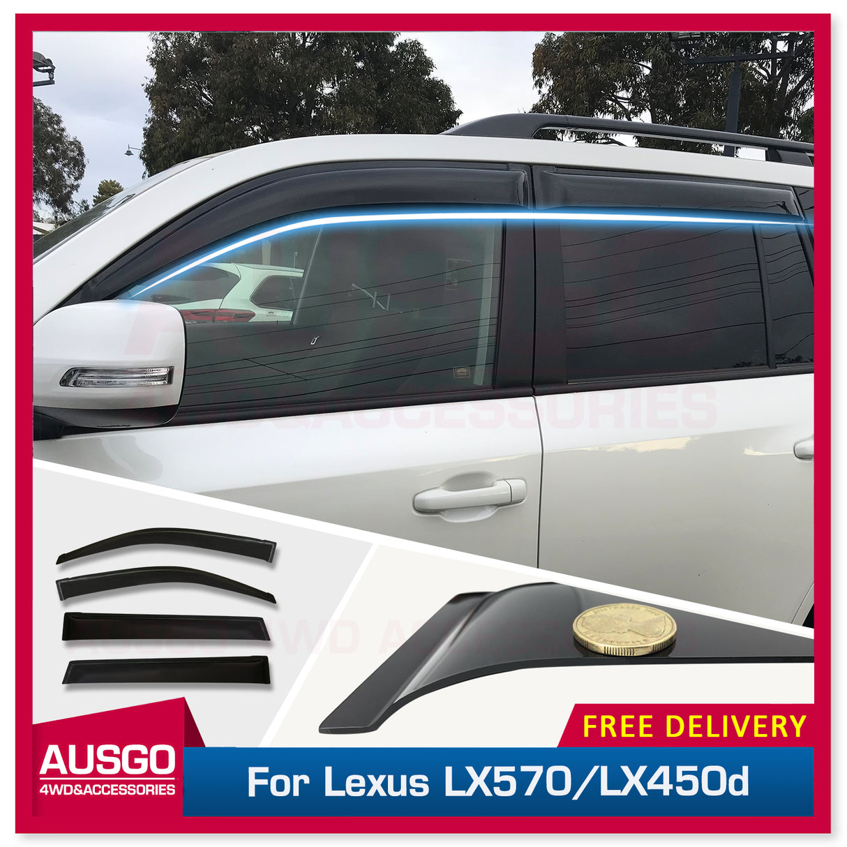 Weather Shields for Lexus LX Series LX570 / LX450d 2008-2021