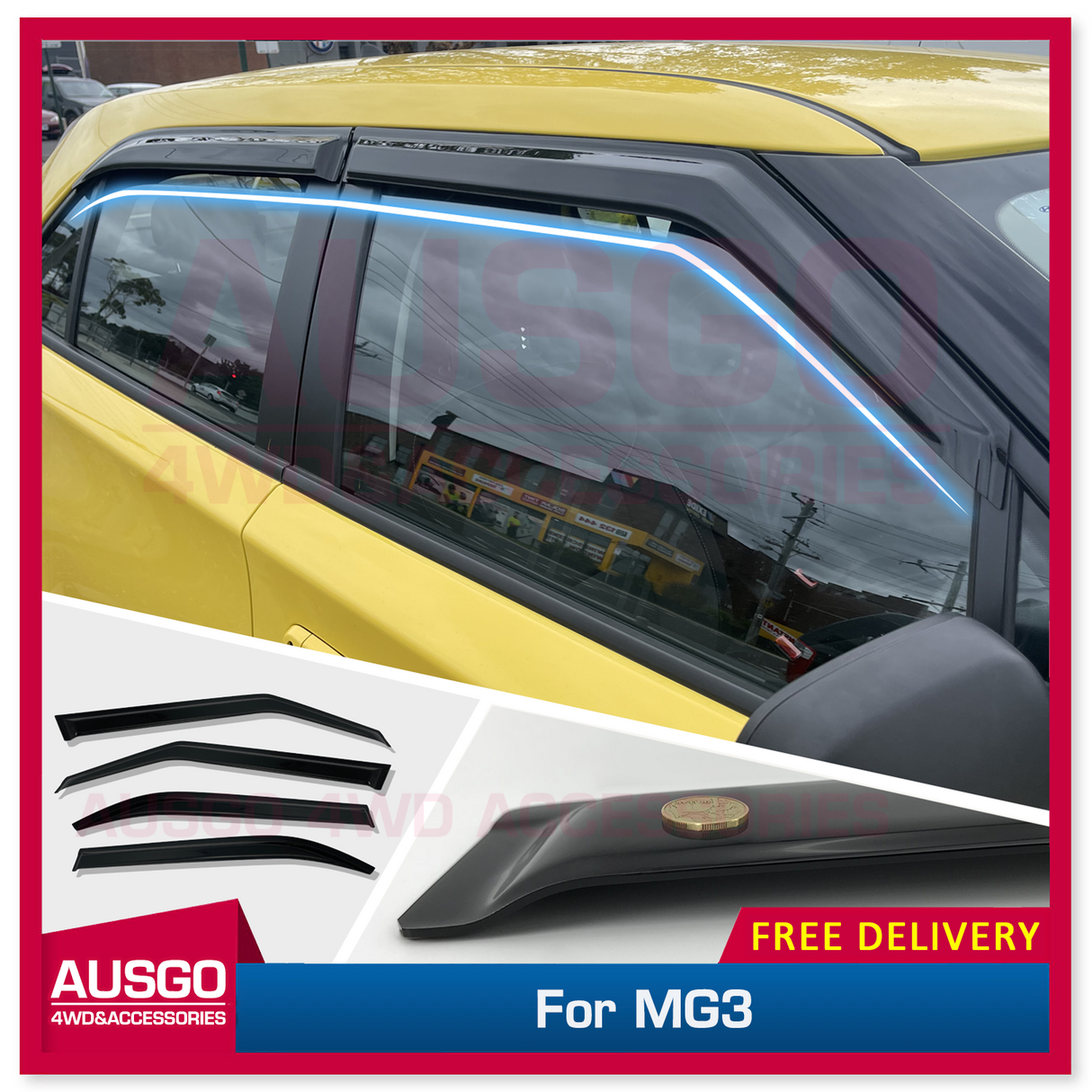 Luxury Weather Shields for MG MG3 2018-2024