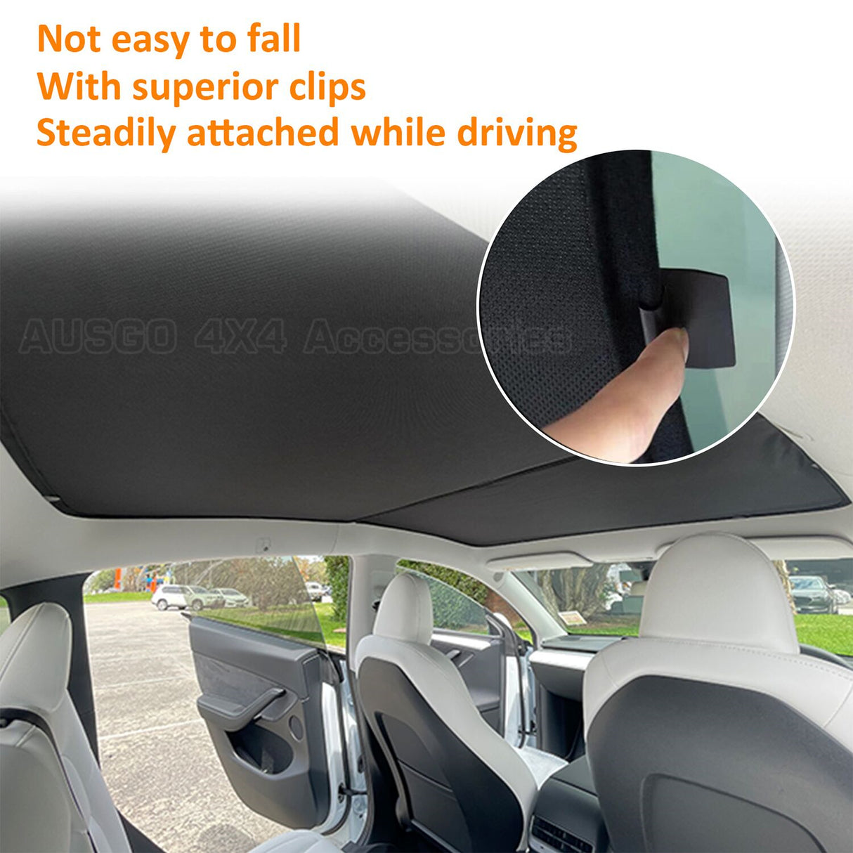 Magnetic Glass Roof Sunshade for Tesla Model Y 2022-Onwards UV Protection Mesh Cover Sunroof Sun Shade 2PCS