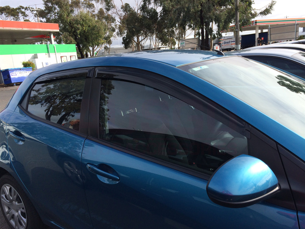 Premium Weathershields for Mazda 2 Hatch 2007-2014 Car Weather Shields Premium Weathershields for Mazda 2 Hatch 2007-2014 Car Weather Shields