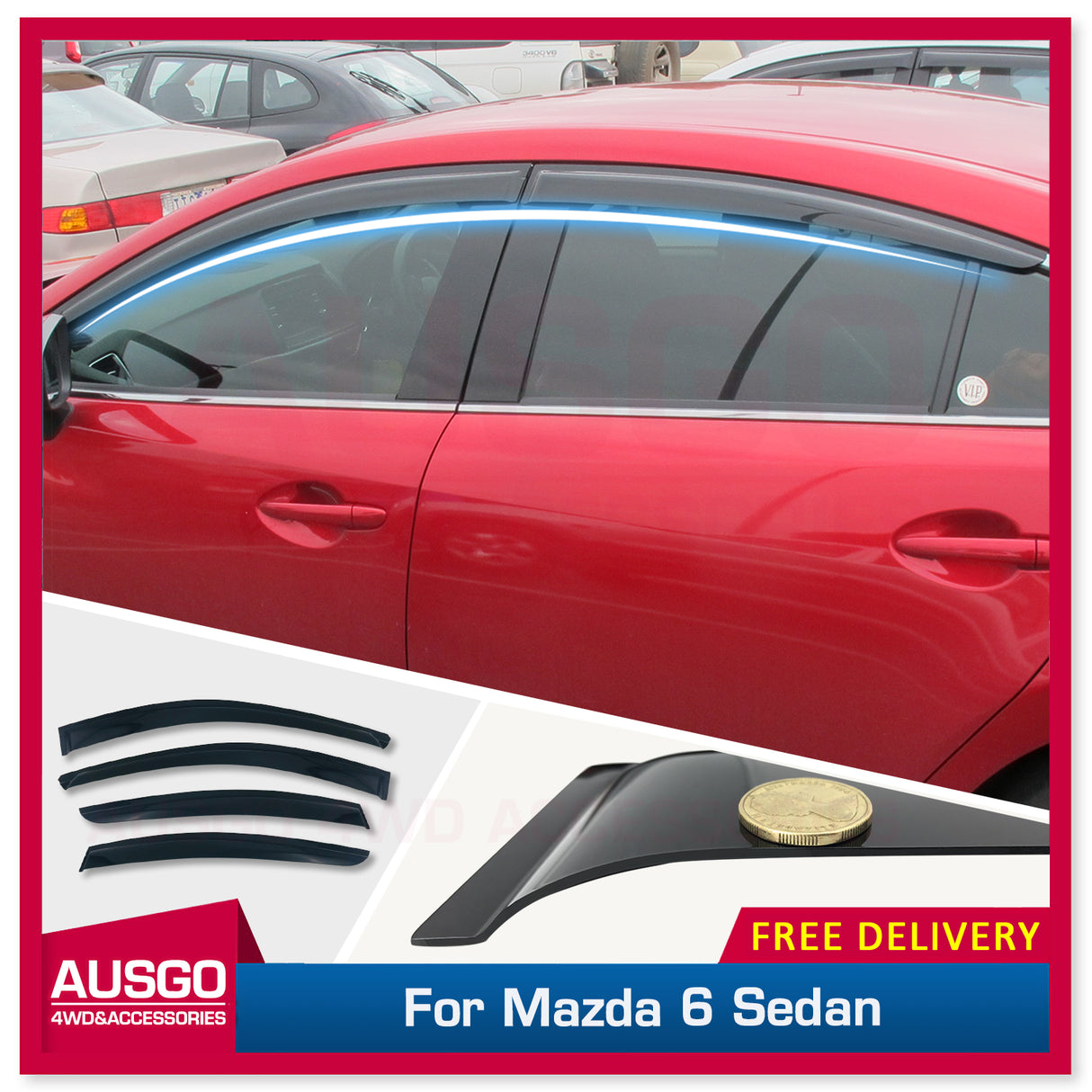 Weather Shields for Mazda 6 sedan 2012-Onwards