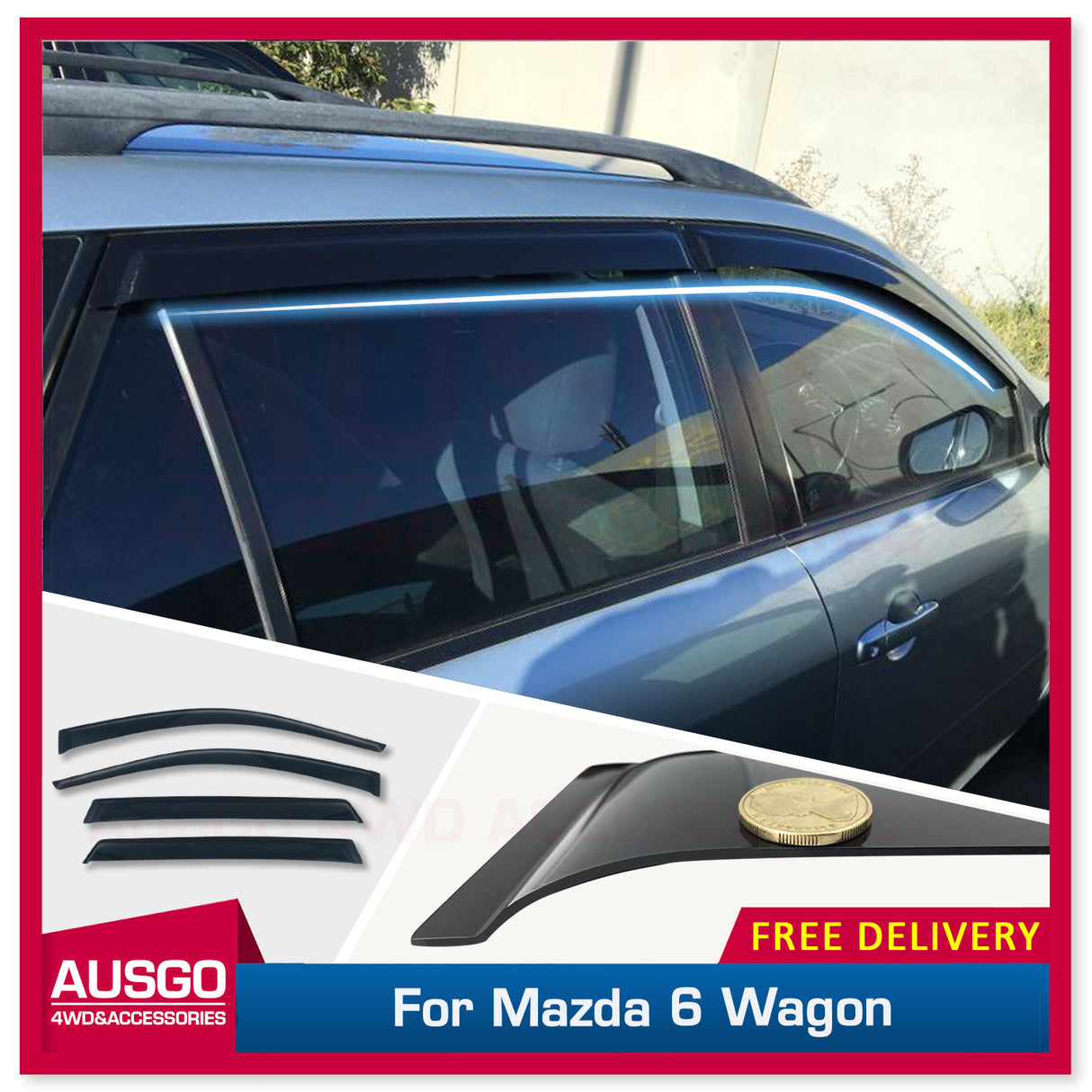 Weather Shields for Mazda 6 GY Series Wagon 2002-2007