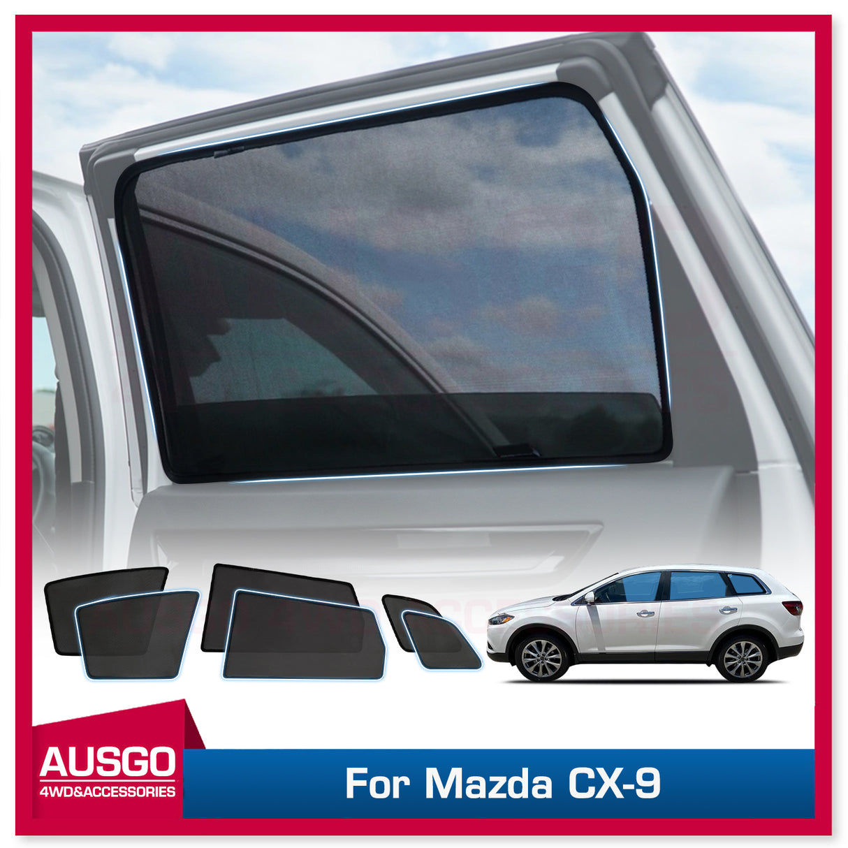 Magnetic Window Sun Shade for Mazda CX9 CX-9 2007-2016