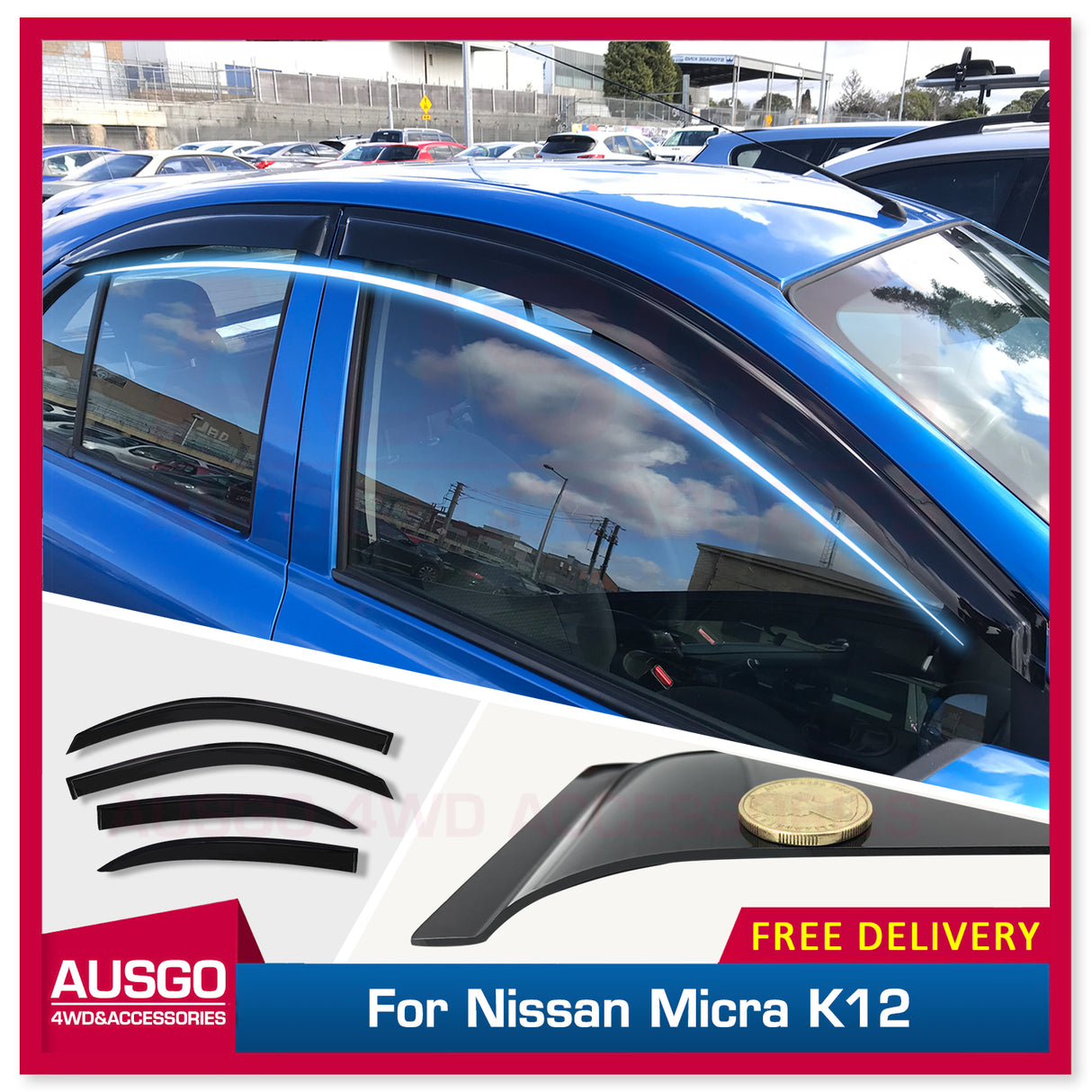 Weather Shields for Nissan Micra K12 2007-2010