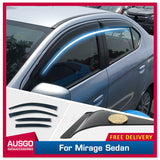 Weather Shields for Mitsubishi Mirage Sedan 2012-Onwards