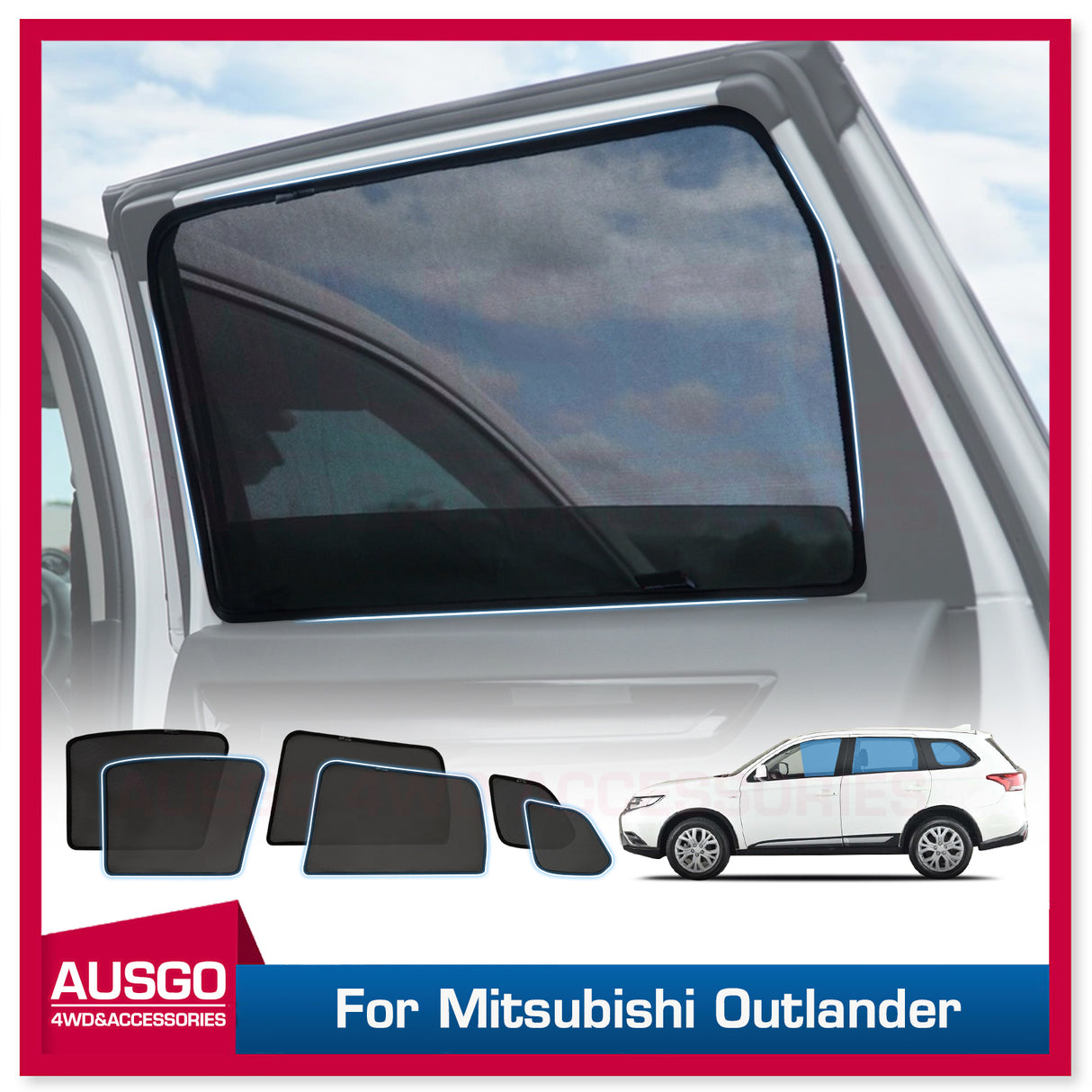 Magnetic Window Sun Shade for Mitsubishi Outlander 2012-2021