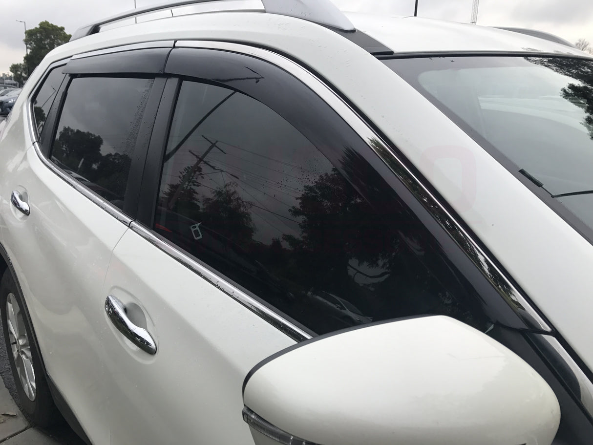 Stainless Trim Weather Shields for Nissan X-Trail Xtrail T32 2014-2022