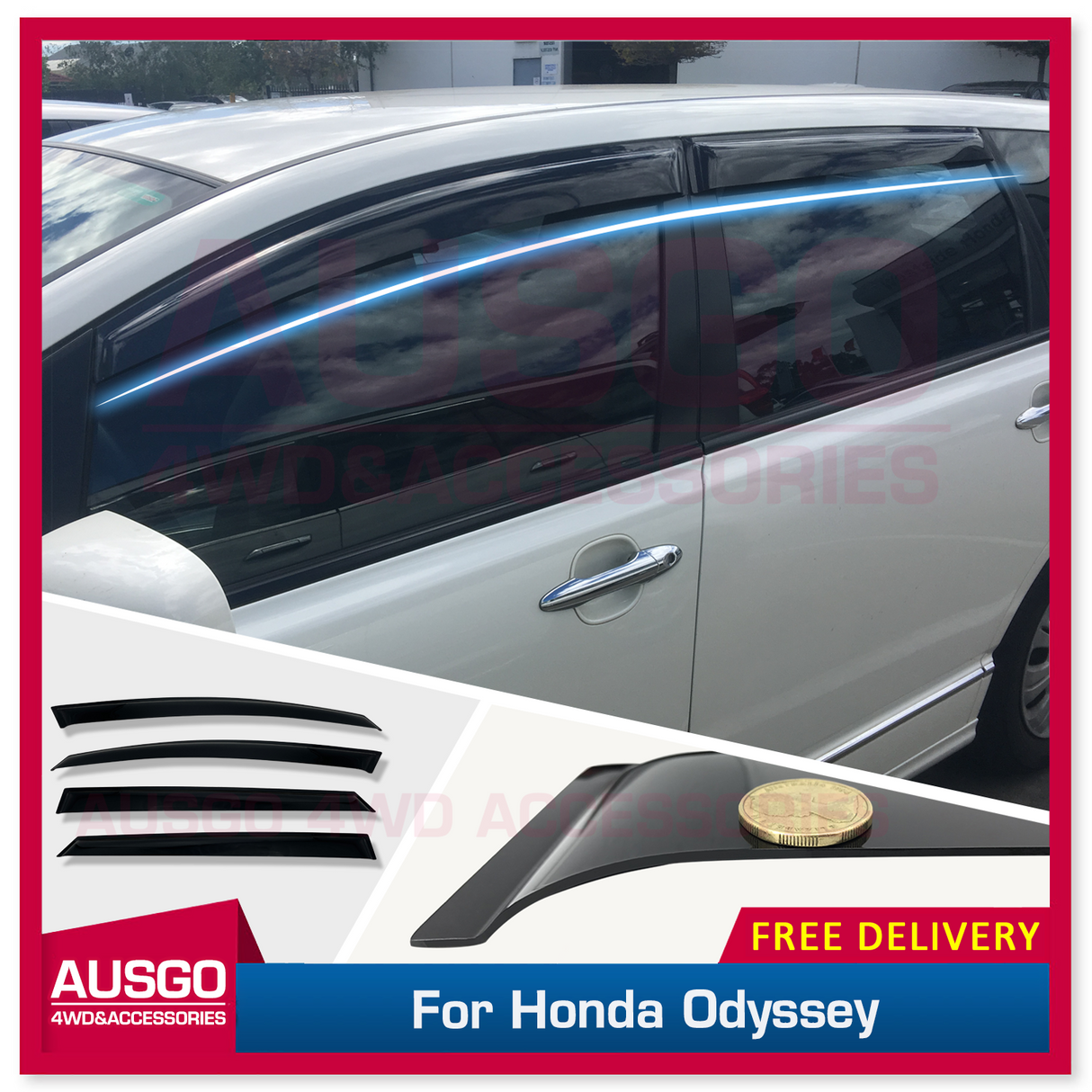 Weather Shields for Honda Odyssey 3rd Gen 2004-2009