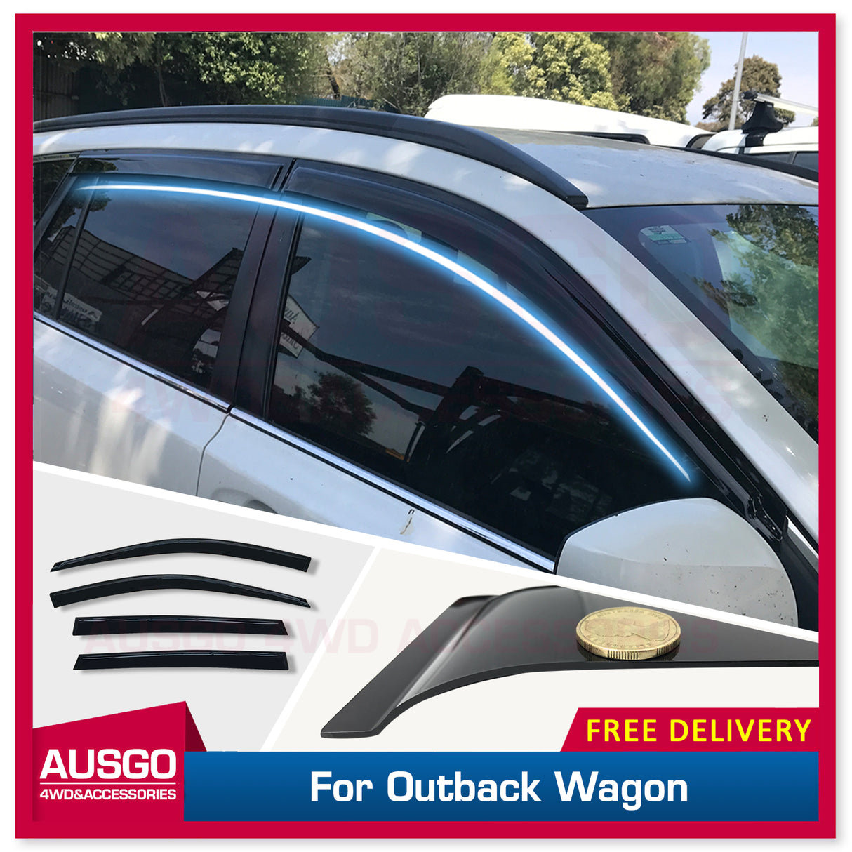 Weather Shields for Subaru Outback 4GEN Wagon 2009-2014