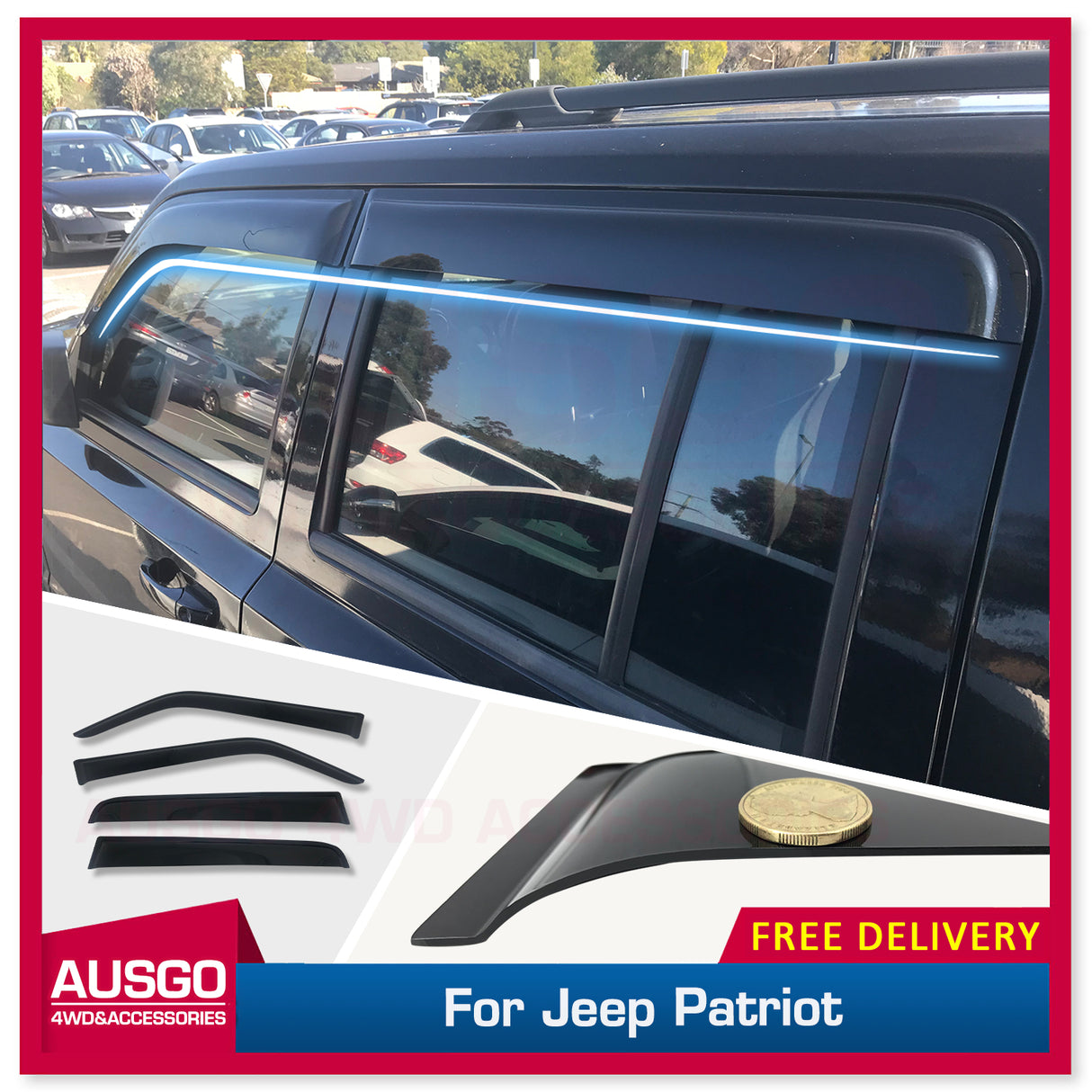 Weather Shields for Jeep Patriot MK Series 2007-Onwards