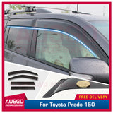 Weather Shields for Toyota Landcruiser Prado 150 Series 2009-Onwards