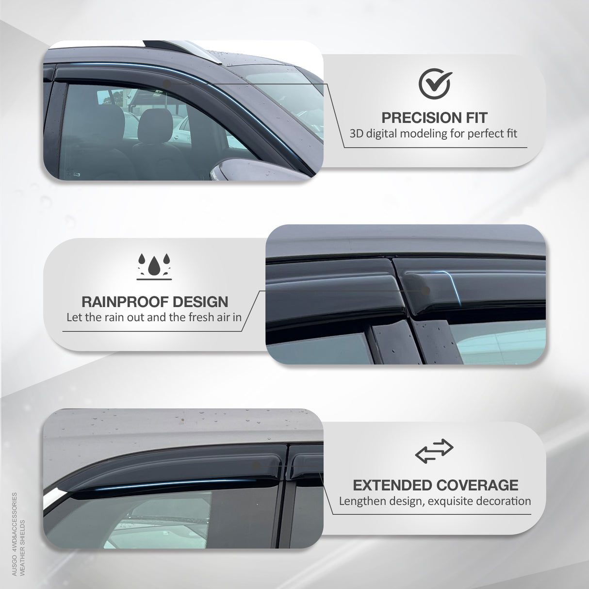 Luxury Weather Shields for KIA Carnival KA4 Series 2020-Onwards