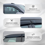 6PCS Luxury Weather Shields + Cargo Mat for Nissan X-Trail Xtrail T33 2022-Onwards 5 Seats Weathershields Window Visors Boot Mat Boot Liner