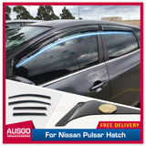 Weather Shields for Nissan Pulsar C12 Hatch 2013-Onwards