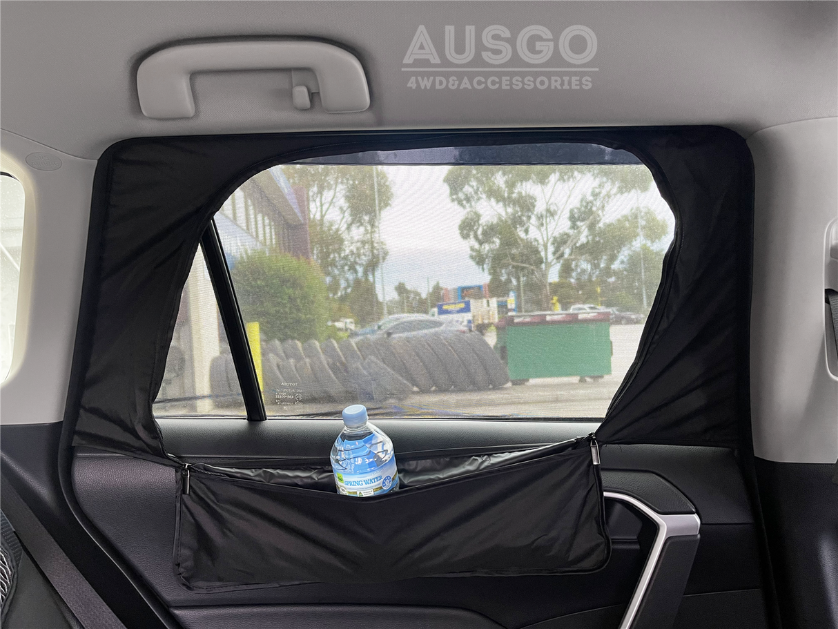 4PCS Camping Window Sox Sun Shade with Storage Bag Sunshade for Toyota RAV4 2019-Onwards