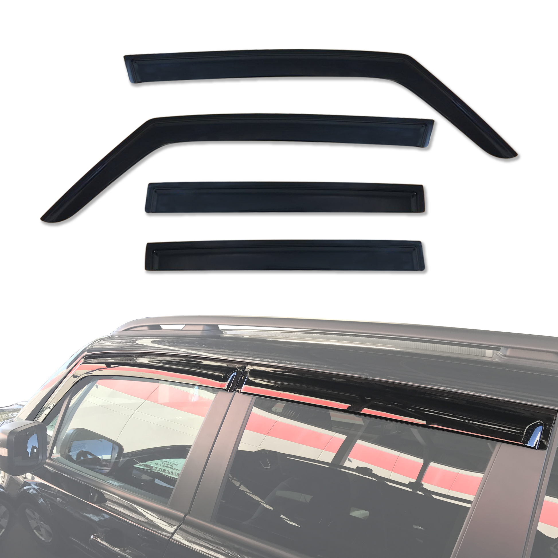 Luxury Weather Shields for Jeep Renegade 2015-Onwards