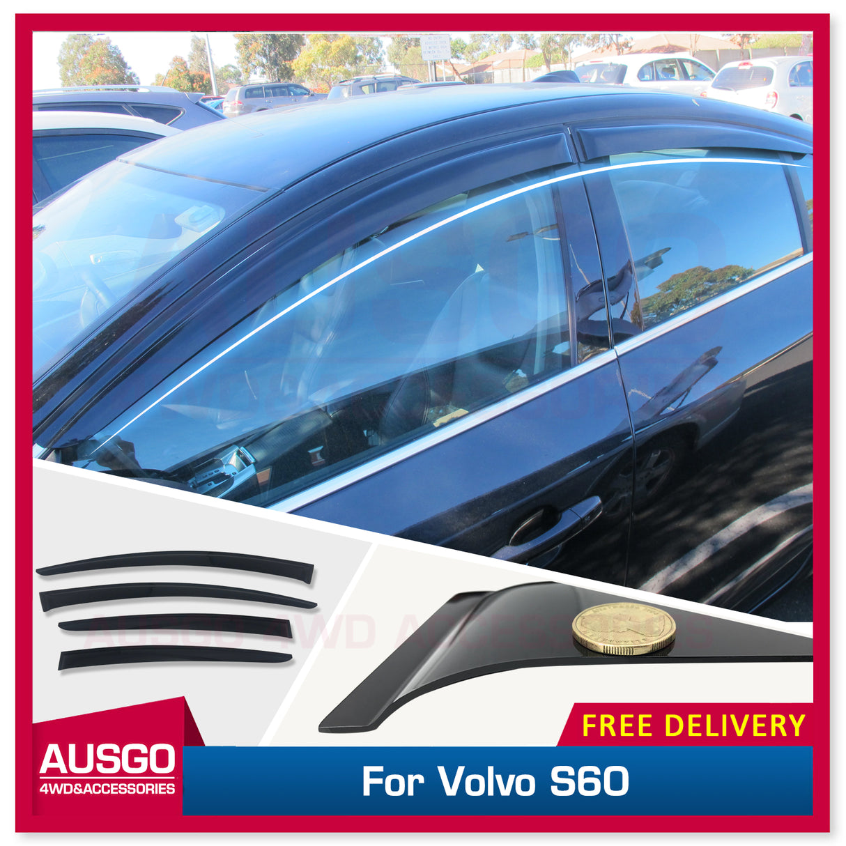 Weather Shields for Volvo S60 2010-2018