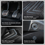 Double-Layer Car Floor Mats + Door Sill Protector for Volkswagen Amarok Next-Gen NF Dual Cab 2023-Onwards