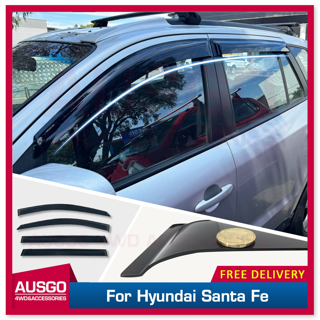 Weather Shields for Hyundai Santa Fe CM Series 2006-2012