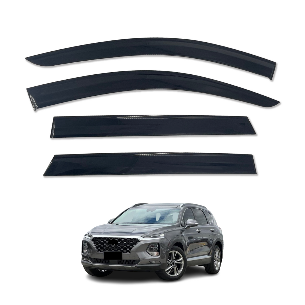 Luxury Weather Shields for Hyundai Santa Fe TM Series 2018-2024