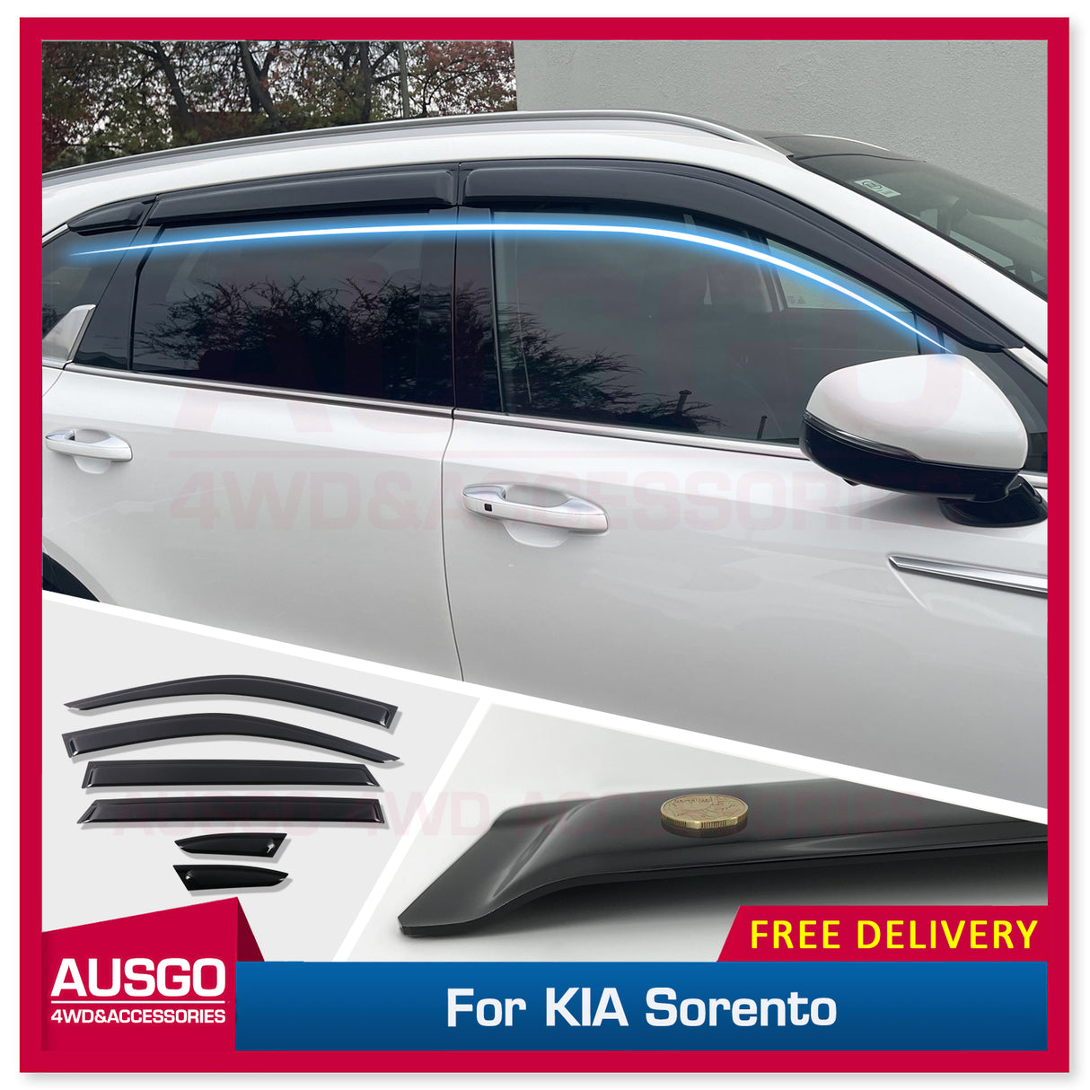 Luxury Weather Shields for KIA Sorento MQ4 Series 2020-Onwards