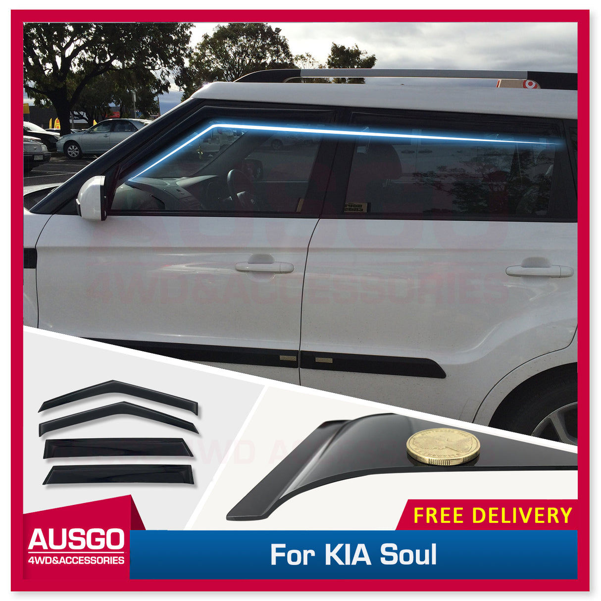 Weather Shields for KIA Soul 2009-2014