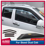 Luxury Weather Shields for Great Wall Steed Dual Cab 2016-Onwards