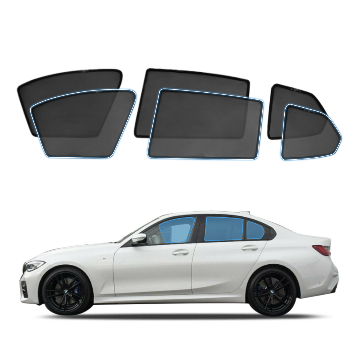 Magnetic Window Sun Shade for BMW 3 series G20 2018-Onwards