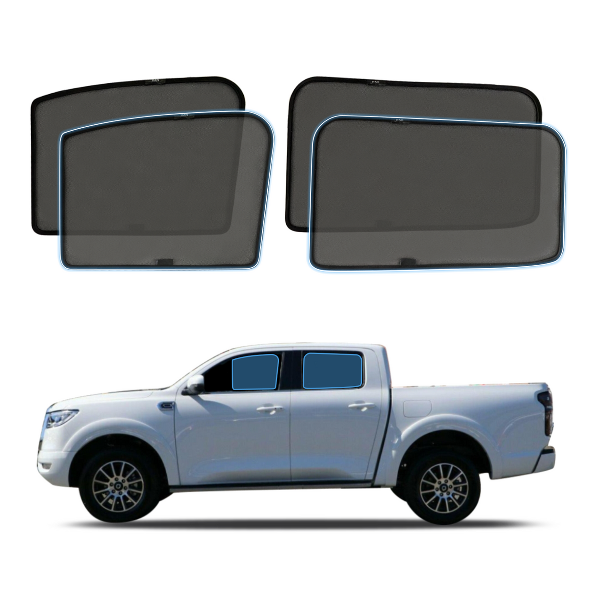 Magnetic Window Sun Shade for GWM Cannon 2020-Onwards